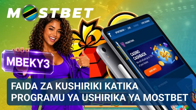 Faida za programu ya ushirika ya Mostbet
