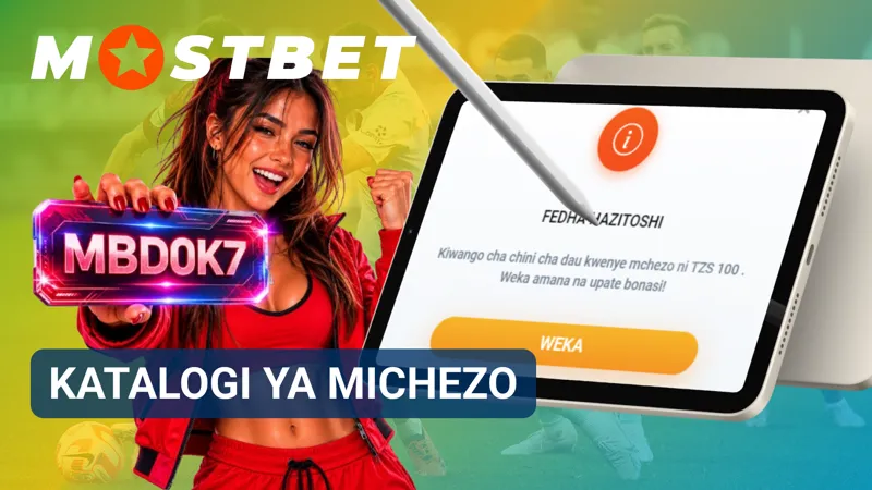 Katalogi ya michezo huwasilisha aina mbalimbali za burudani zinazopatikana kwenye kasino ya MostBet.