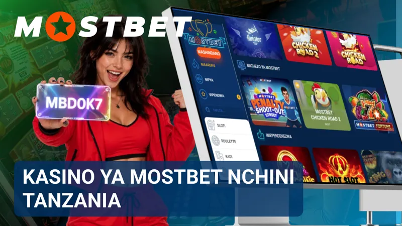 Ukurasa wa kasino ya MostBet unaonyesha mkusanyiko mpana wa michezo kwa watumiaji wa Tanzania.